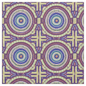 Schöner Mosaikstil leicht Match Cream Blue Bridge Stoff (Muster)