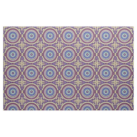 Schöner Mosaikstil leicht Match Cream Blue Bridge Stoff (Fat Quarter (45,7 x 55,9 cm))
