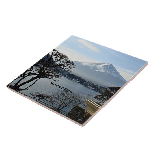Schöner Mount Fuji Fliese (Seite)