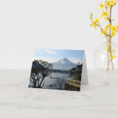 Schöner Mount Fuji Karte (Gelbe Blume)