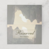 Schöner Mountain Sunset Reservierte Platzkarte (Außenseite Aufgefaltet)