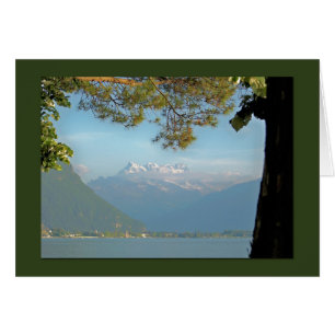 Schöner Mountain View von Schweizer Alpen