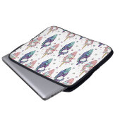 schöner Musterkopf und Eiscreme mit Laptopschutzhülle (Vorne Knopf)