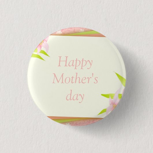 Schöner Muttertag Button (Vorderseite)