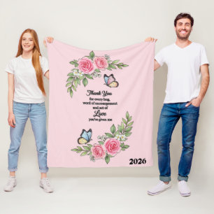 Schöner Muttertag Dankeschön Fleecedecke
