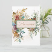 Schöner Muttertag Einladung (Stehend Vorderseite)