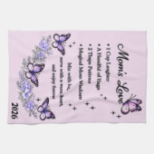 Schöner Muttertag Mamas Liebe Geschirrtuch (Horizontal)