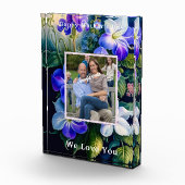 Schöner Muttertag mit Wasserfarben Blumen Fotoblock (Rechts)