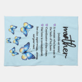 Schöner Muttertag Mutter Definition Geschirrtuch (Horizontal)