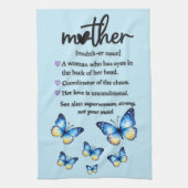 Schöner Muttertag Mutter Definition Geschirrtuch (Vertikal)