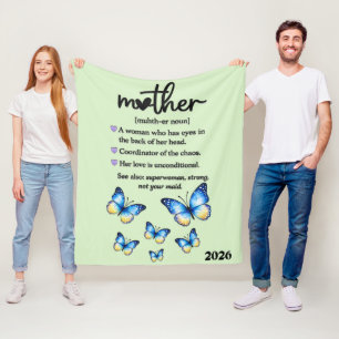 Schöner Muttertag Mutter Fleecedecke