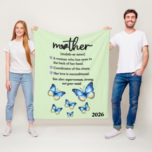 Schöner Muttertag Mutter Fleecedecke (Beispiel)