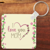 Schöner Muttertag Schlüsselanhänger (Rückseite)