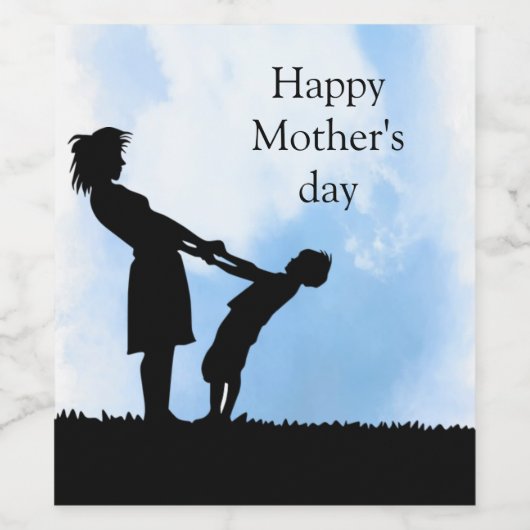 Schöner Muttertag Weinetikett (Einzelnes Label)