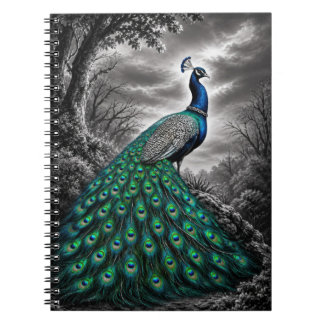 Schöner mystischer Pfau Notizblock