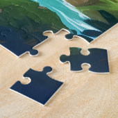 Schöner, mystischer Wasserfall Puzzle (Seite)