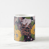 Schöner, nahtloser, blumengeschmückter Hintergrund Kaffeetasse (Mittel)