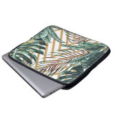 Schöner, nahtloser, blumengeschmückter Hintergrund Laptopschutzhülle (Vorne Knopf)
