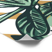 Schöner, nahtloser, blumengeschmückter Hintergrund Poster (Ecke)