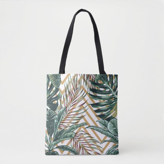 Schöner, nahtloser, blumengeschmückter Hintergrund Tasche (Vorderseite)