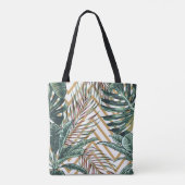 Schöner, nahtloser, blumengeschmückter Hintergrund Tasche (Rückseite)