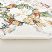 Schöner Name der Weihnachtsfamilie von Hirschen Sherpadecke (3/4)