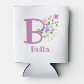 Schöner Name mit Blumendesign Dosenkühler (Vorderseite)