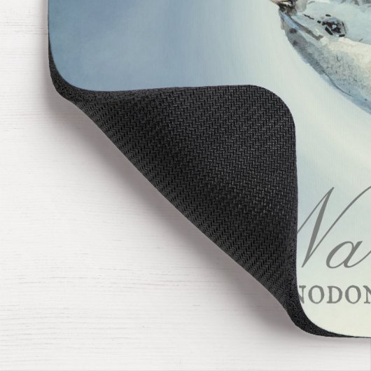 Schöner Narwal, Monodon Monoceros Mousepad (Ecke)