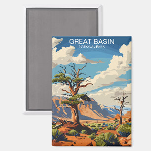 Schöner Nationalpark Nevada Vintag Magnet