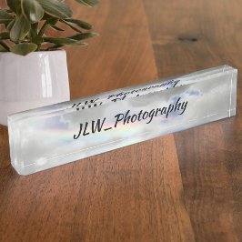 Schöner natürlicher Regenbogen in Stormy Sky Acryl Namensplakette