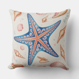 Schöner Nautical inspiriert Starfish Kissen