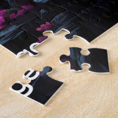 Schöner Neon-glühender Wasserfall-Blütenbaum  Puzzle (Seite)