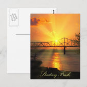 Schöner neuer Tag Postkarte (Vorne/Hinten)