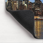 Schöner New Yorker Abend Skyline Mousepad (Ecke)