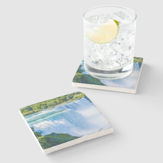 Schöner Niagara Falls Stone Untersetzer (Seitenansicht)