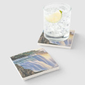 Schöner Niagara Falls Stone Untersetzer (Seitenansicht)