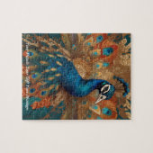 Schöner Niedlicher Pfauenvogel Puzzle (Horizontal)