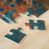 Schöner Niedlicher Pfauenvogel Puzzle (Seite)