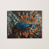 Schöner Niedlicher Pfauenvogel Puzzle (Horizontal)