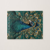 Schöner Niedlicher Pfauenvogel Puzzle (Horizontal)