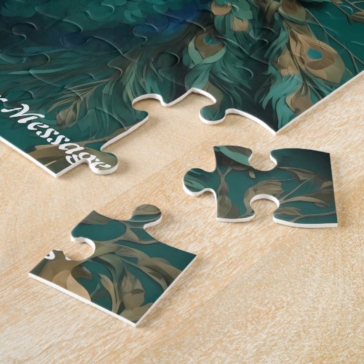 Schöner Niedlicher Pfauenvogel Puzzle (Seite)