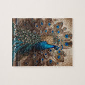 Schöner Niedlicher Pfauenvogel Puzzle (Horizontal)