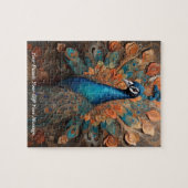 Schöner Niedlicher Pfauenvogel Puzzle (Horizontal)