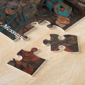 Schöner Niedlicher Pfauenvogel Puzzle (Seite)
