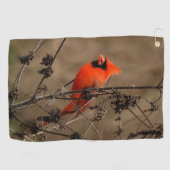 Schöner Nördlicher Kardinal Persönlich Golfhandtuch (Horizontal)