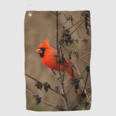 Schöner Nördlicher Kardinal Persönlich Golfhandtuch (Vorderseite)