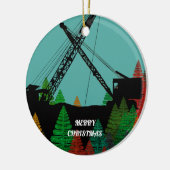 Schöner Nordwestkran-funktionierende Keramik Ornament (Links)