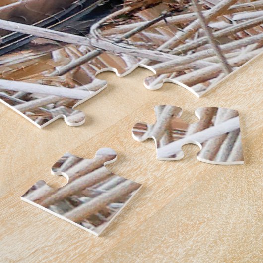 Schöner Northern Harrier Hawk in den Marschen Puzzle (Seite)