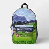 Schöner norwegischer Backpack Bedruckter Rucksack (Vorderseite)