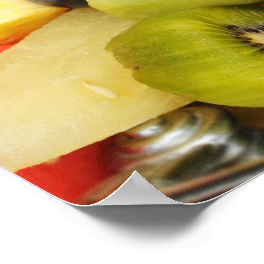 Schöner Obstsalat Poster (Ecke)